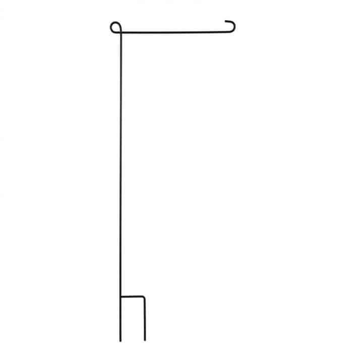 garden flag stand with white background